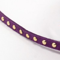 peurper suede enkel studs per meter