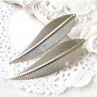 zilver lang blad filigree 73x20mm